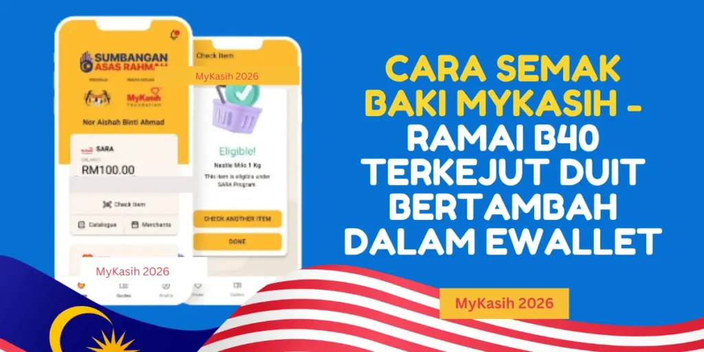 Cara Semak Baki MyKasih 2026 dan Maklumat Top-up
